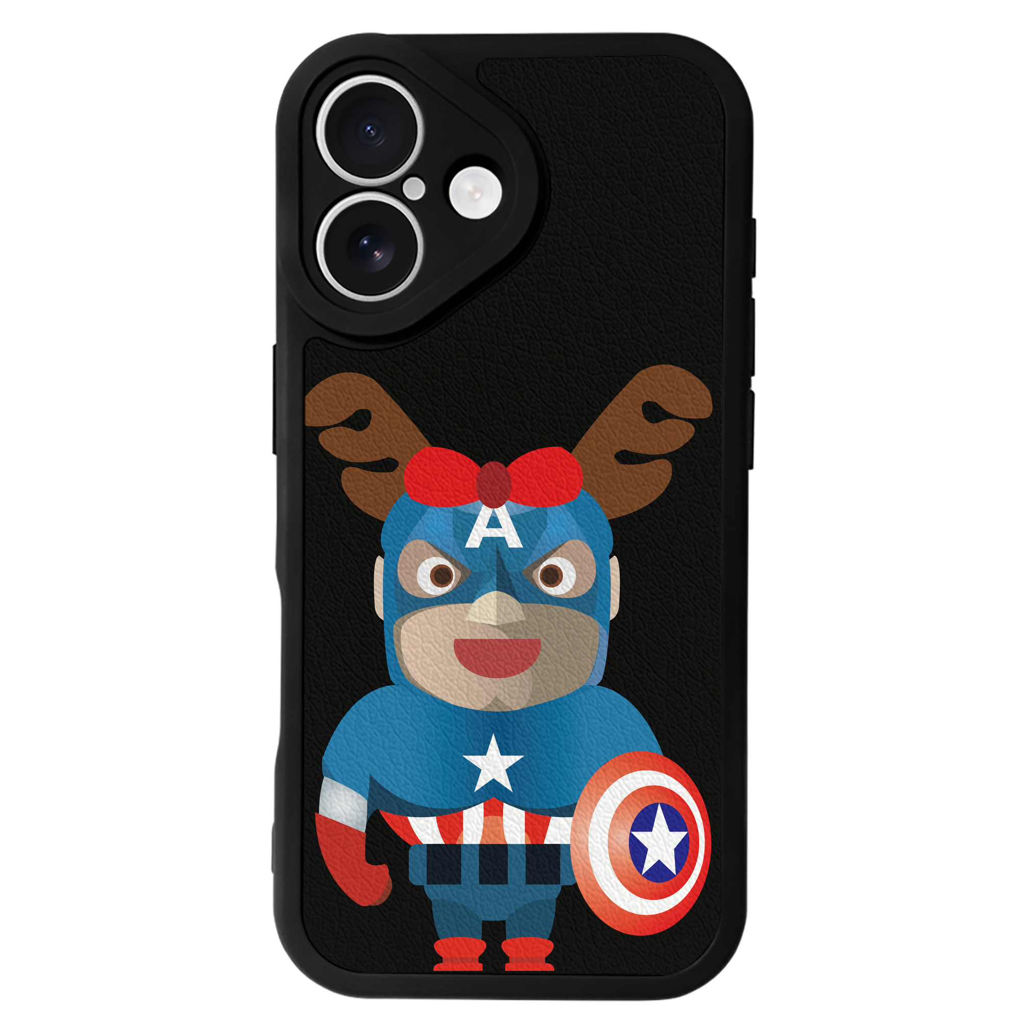 （画像用） アベンジャーズ The Avengers 【iPhone 16シリーズ対応】シリコンスマホケース（レザー調） 材質：シリコン